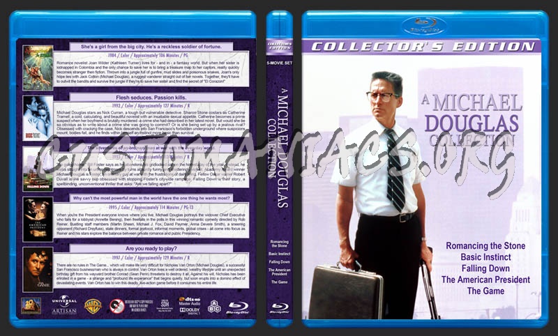 Michael Douglas Collection blu-ray cover