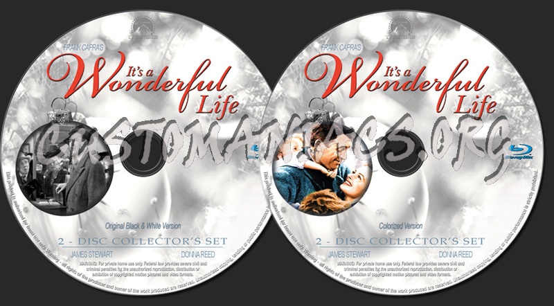 It's A Wonderful Life 2 Disc Collector's Set blu-ray label