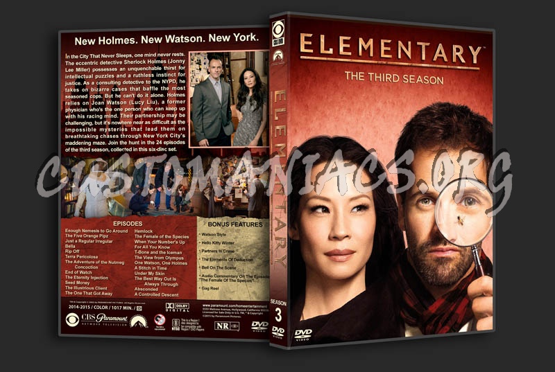 Elementary - Season 3 dvd cover