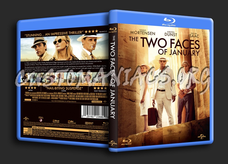 The Two Faces of January blu-ray cover