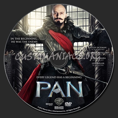 Pan (2015) dvd label