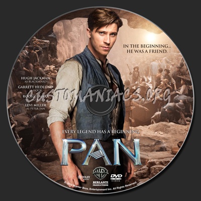 Pan (2015) dvd label