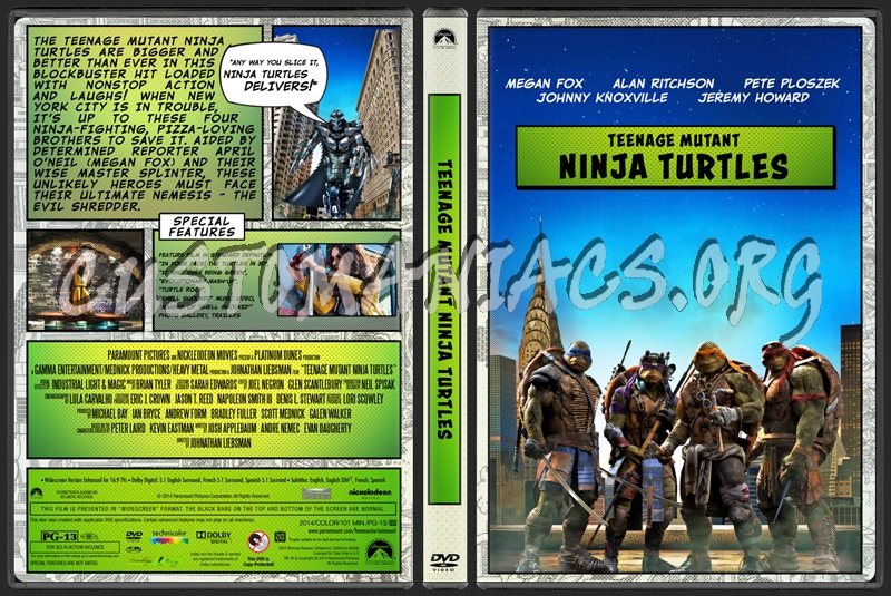 Teenage Mutant Ninja Turtles dvd cover