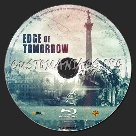 Edge of Tomorrow blu-ray label