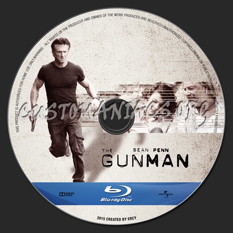 The Gunman blu-ray label