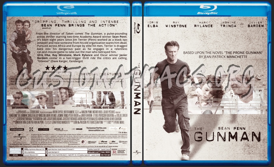 The Gunman blu-ray cover