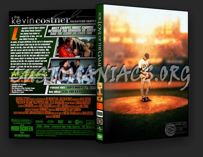 For Love of the Game dvd cover