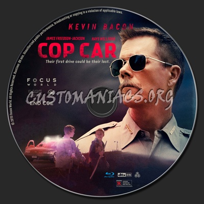 Cop Car blu-ray label