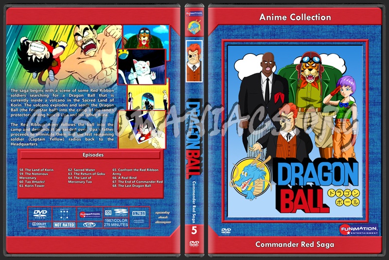 Dragon Ball Vol. 5 Commander Red Saga dvd cover