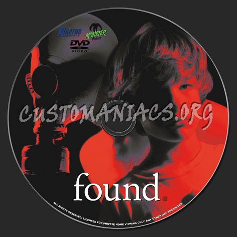 Found (2012) dvd label