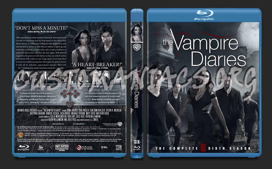 The Vampire Diaries Season Six blu-ray cover