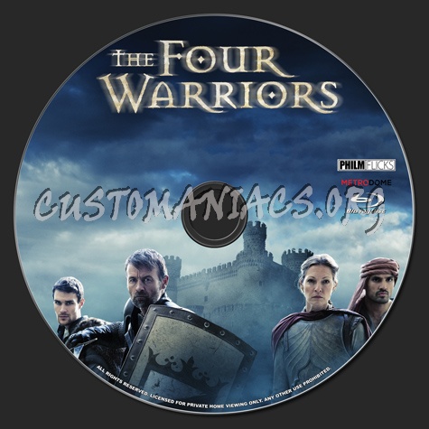 The Four Warriors blu-ray label