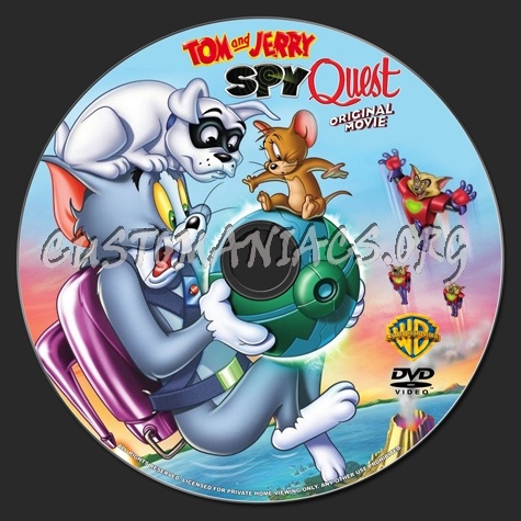 Tom and Jerry Spy Quest dvd label