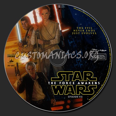 Star Wars: The Force Awakens (Episode VII) blu-ray label