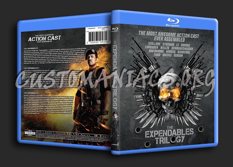 The Expendables Trilogy blu-ray cover - DVD Covers & Labels by ...