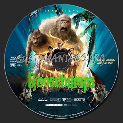 Goosebumps blu-ray label