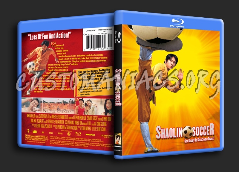 Shaolin Soccer blu-ray cover