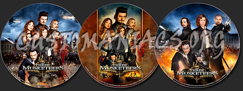 The Three Musketeers (2011) blu-ray label