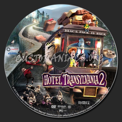 Hotel Transylvania 2 dvd label