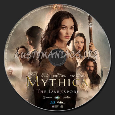 Mythica:The Darkspore (aka: Mythica 2) blu-ray label