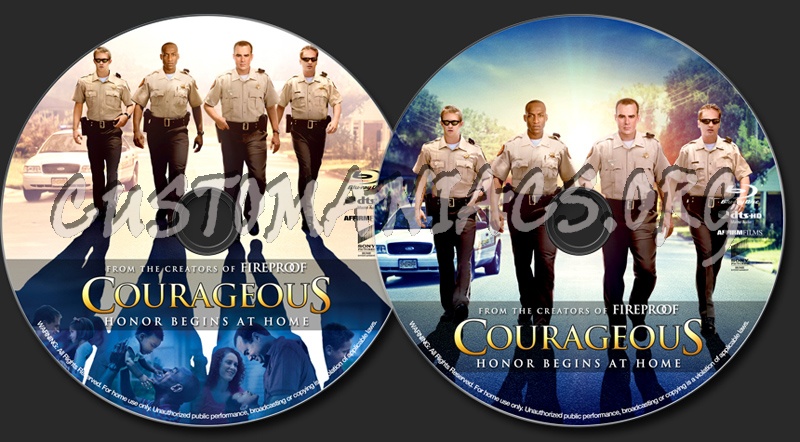 Courageous (2011) blu-ray label