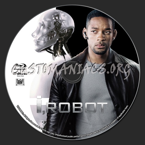 I Robot (2004) blu-ray label