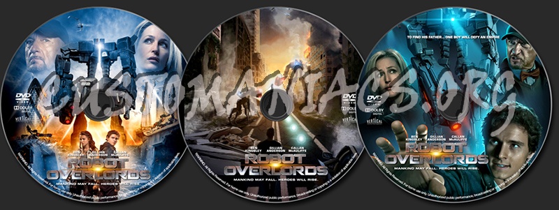 Robot Overlords (2014) dvd label