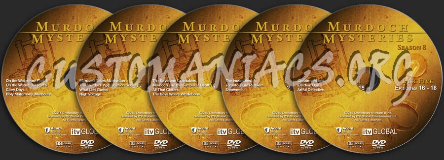 Murdoch Mysteries - Season 8 dvd label