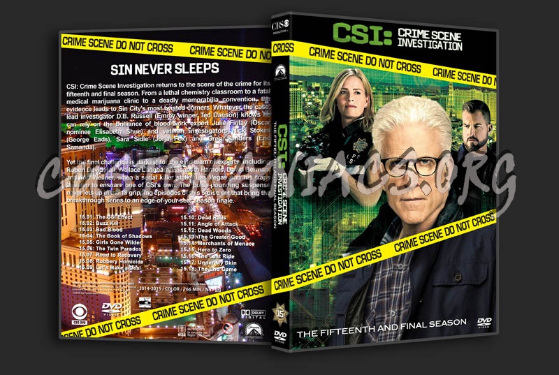 CSI: Crime Scene Investigation - Season 15 dvd cover