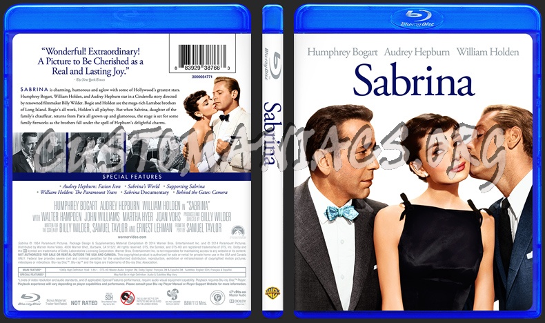 Sabrina blu-ray cover