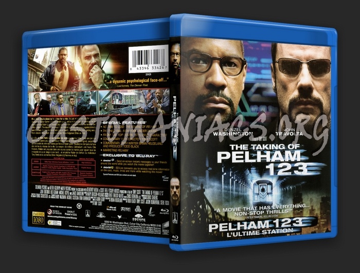 The Taking of Pelham 123 blu-ray cover