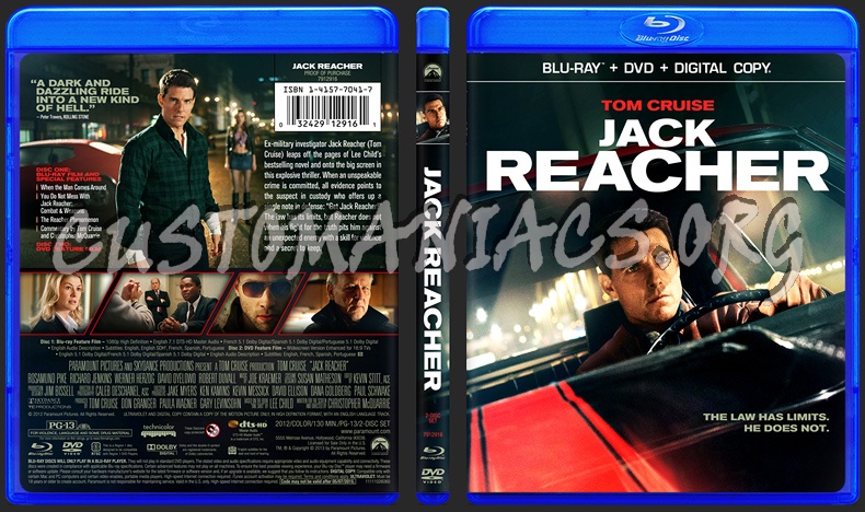 Jack Reacher blu-ray cover