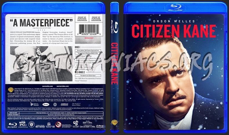 Citizen Kane blu-ray cover
