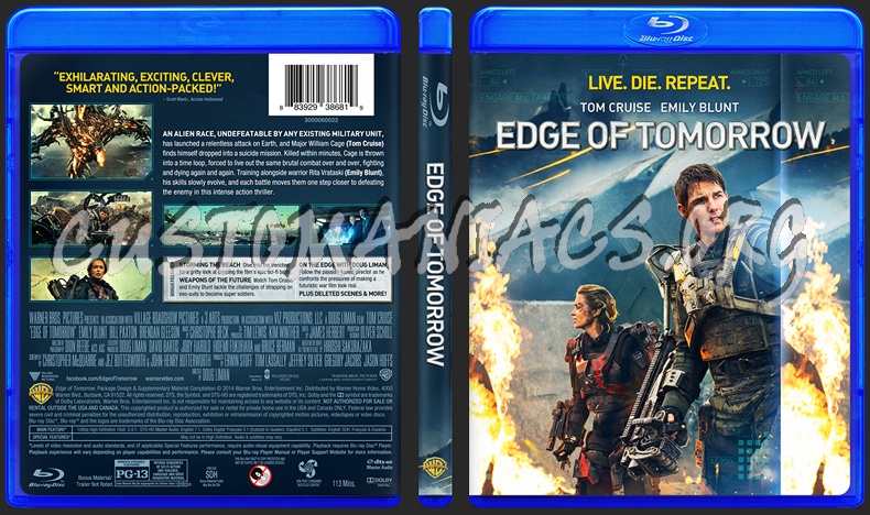 Edge of Tomorrow blu-ray cover