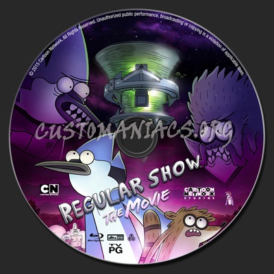 Regular Show: The Movie blu-ray label