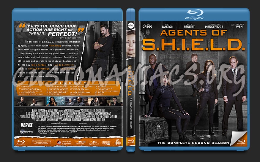 Agents of S.H.I.E.L.D. Season Two blu-ray cover