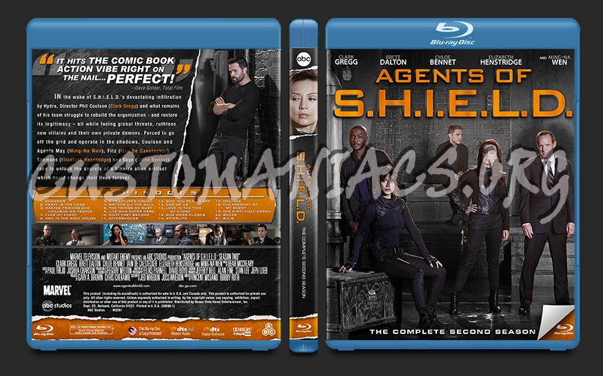 Agents of S.H.I.E.L.D. Season Two blu-ray cover