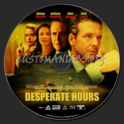 Desperate Hours (1990) blu-ray label