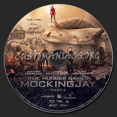 The Hunger Games: Mockingjay Part 2 blu-ray label