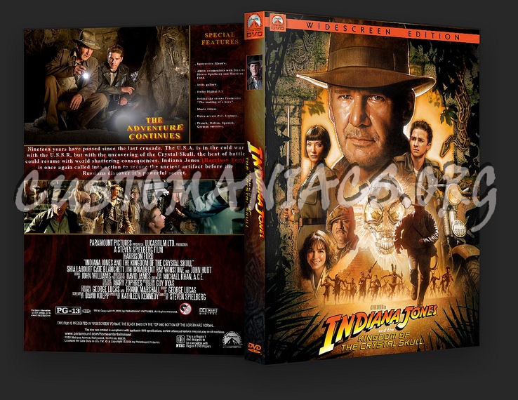 Indiana Jones and the Kingdom of the Crystal Skull dvd cover