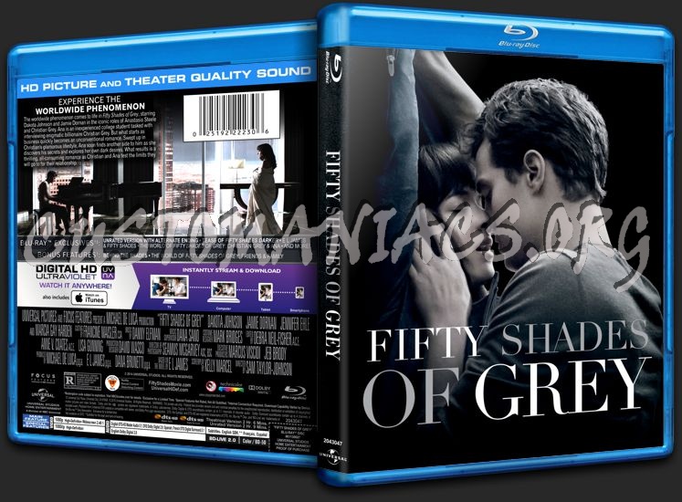 Fifty Shades of Grey blu-ray cover