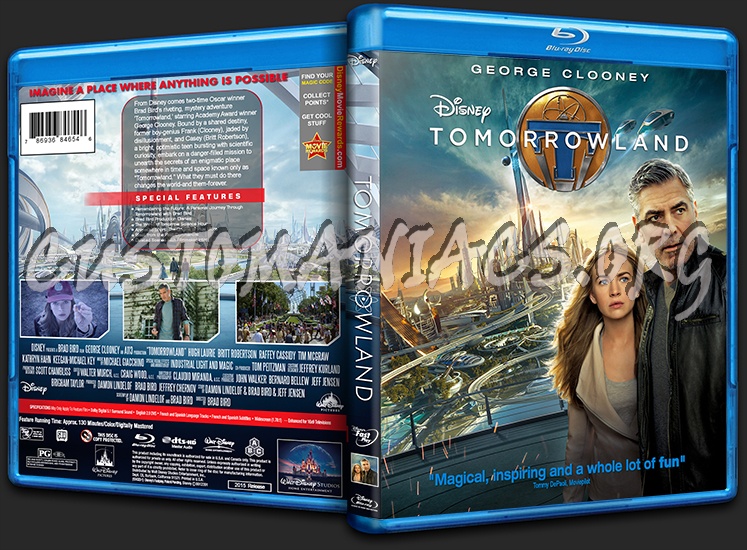 Tomorrowland blu-ray cover