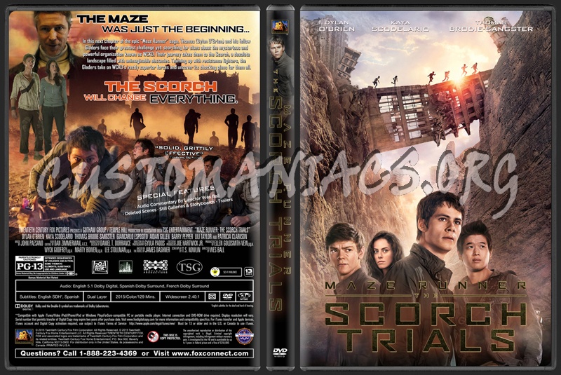 Maze Runner: The Scorch Trials dvd cover