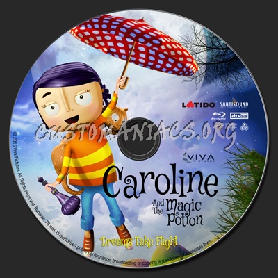 Caroline and the Magic Potion blu-ray label