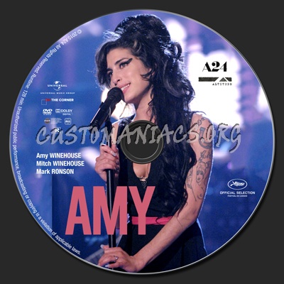 Amy dvd label