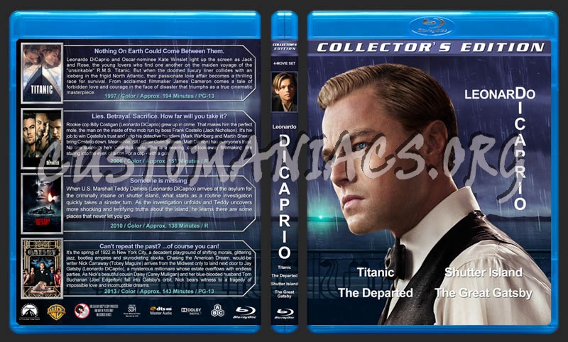 Leonardo DiCaprio Collection blu-ray cover