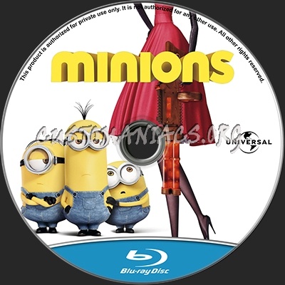 Minions blu-ray label