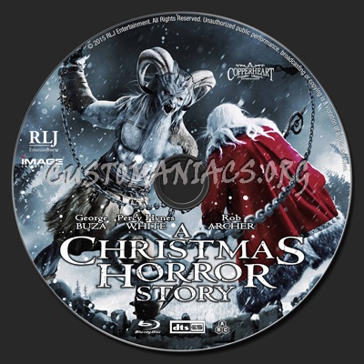 A Christmas Horror Story blu-ray label