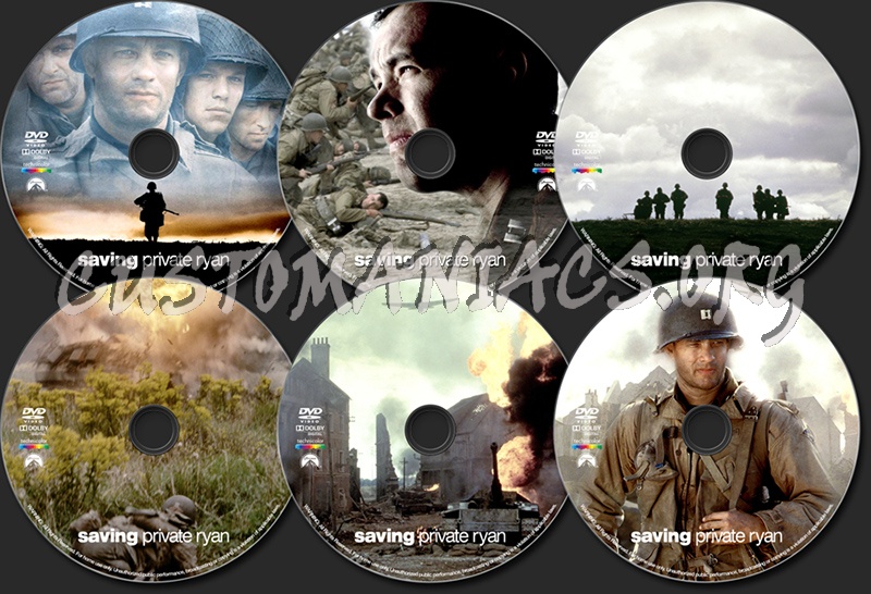 Saving Private Ryan (1998) dvd label