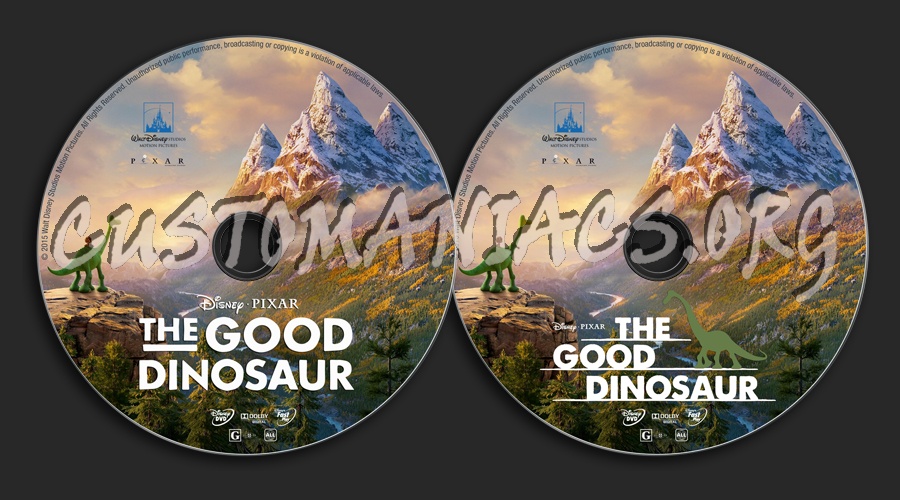 The Good Dinosaur dvd label